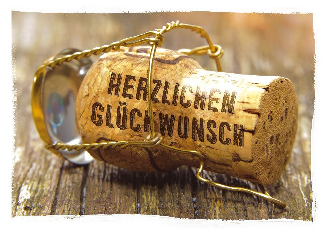 Classic Line Doppelkarte Glückwunsch Querformat