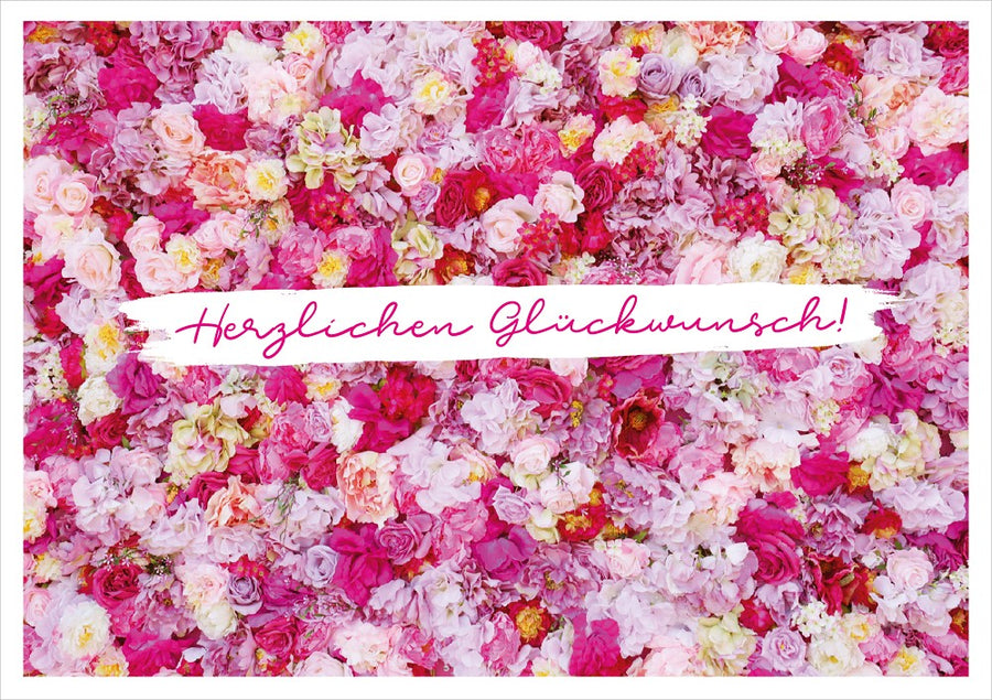 Classic Line Doppelkarte Herzlichen Glückwunsch Karte