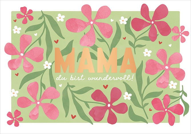 Classic Line Doppelkarte Muttertag wundervoll
