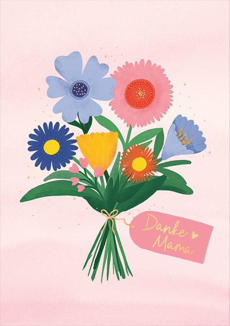 Classic Line Doppelkarte Danke Mama Muttertag