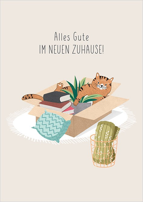 Classic Line Doppelkarte Alles Gute neues Zuhause