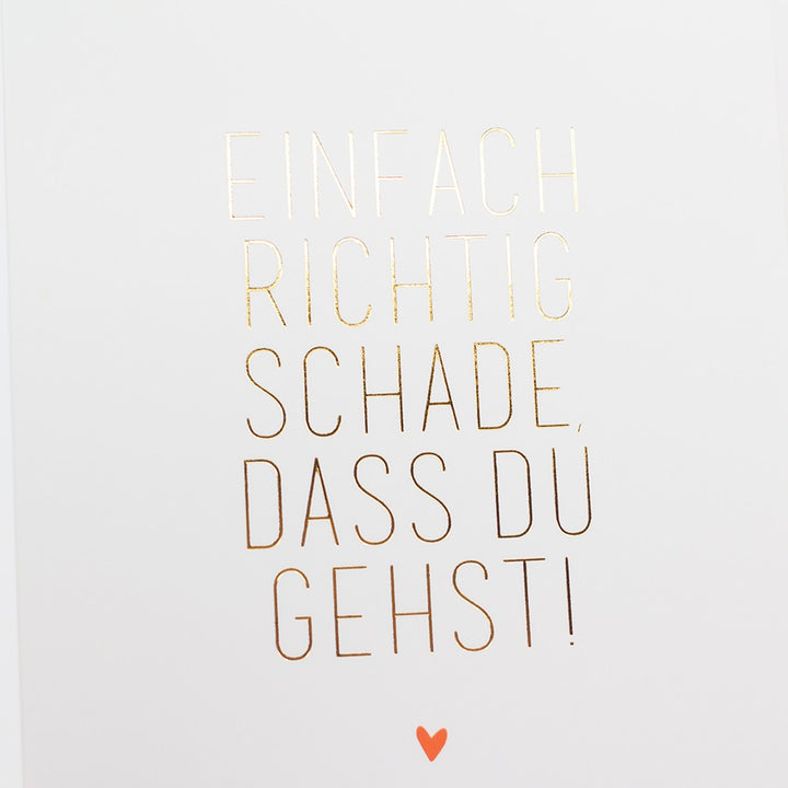  Doppelkarte Abschied Classic Line Hochformat