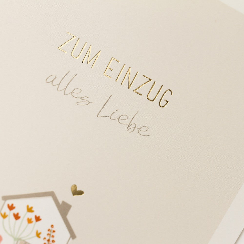 Doppelkarte Einzug Classic Line Hochformat