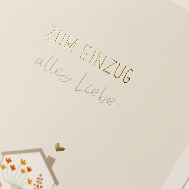 Doppelkarte Einzug Classic Line Hochformat