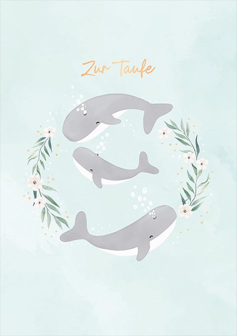 Classic Line Doppelkarte Zur Taufe