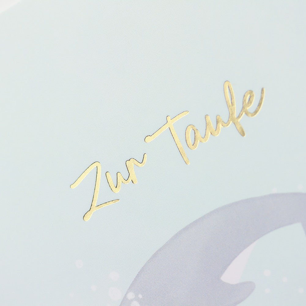 Doppelkarte Taufe Classic Line Hochformat