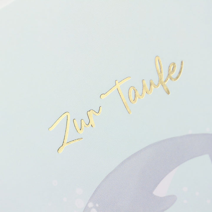 Doppelkarte Taufe Classic Line Hochformat