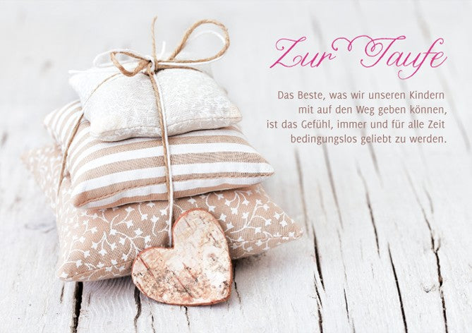 Classic Line Doppelkarte Taufe bedingungslos geliebt