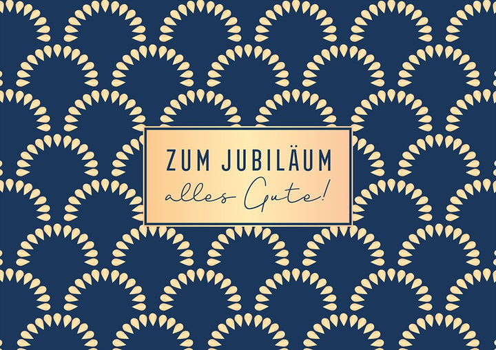 Classic Line Doppelkarte Jubiläum alles Gute