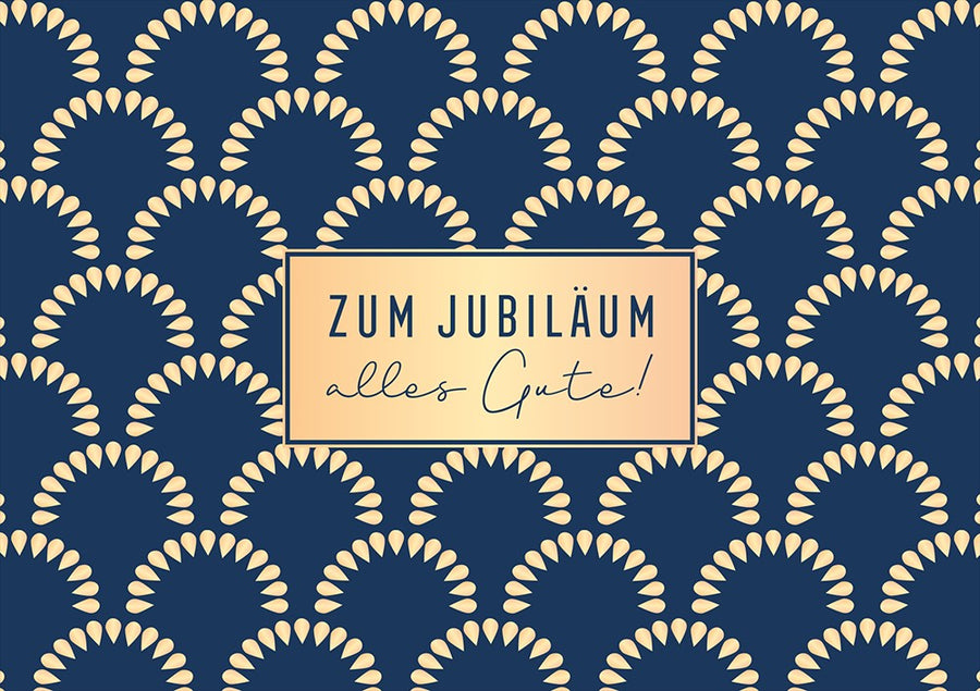 Classic Line Doppelkarte Jubiläum alles Gute