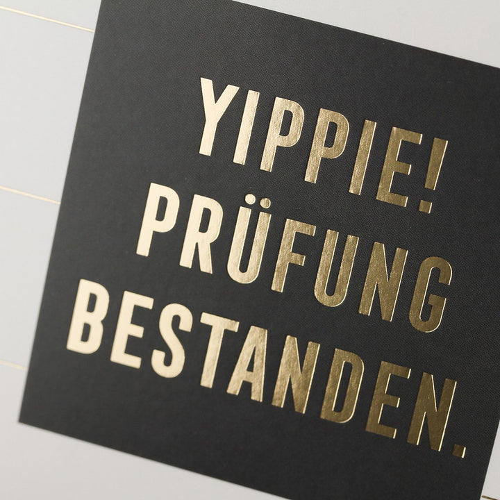 Doppelkarte Prüfung bestanden Classic Line Hochformat