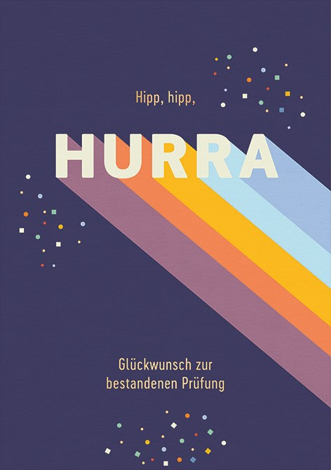 Classic Line Doppelkarte Prüfung Hurra