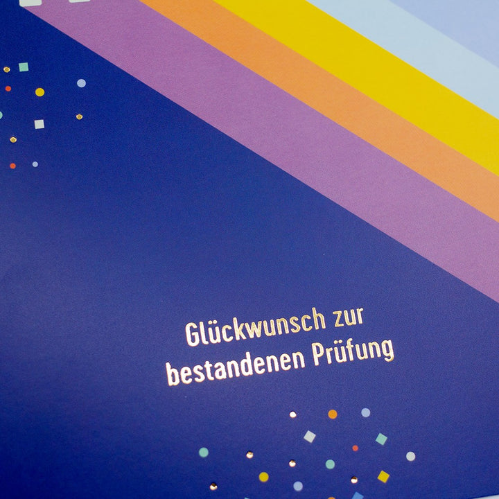 Doppelkarte Prüfung Hurra Classic Line Hochformat