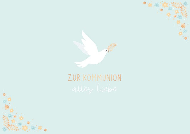Classic Line Doppelkarte Kommunion alles Liebe