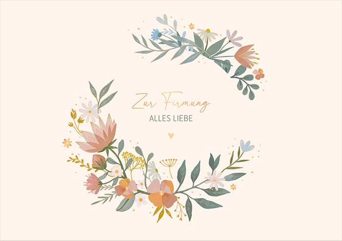 Classic Line Doppelkarte Firmung alles Liebe