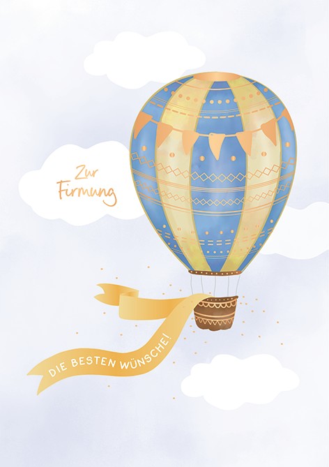 Classic Line Doppelkarte Firmung beste Wünsche