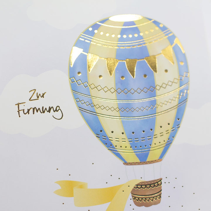 Doppelkarte Firmung beste Wünsche Classic Line Hochformat