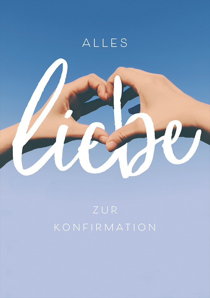 Classic Line Doppelkarte Konfirmation alles Liebe