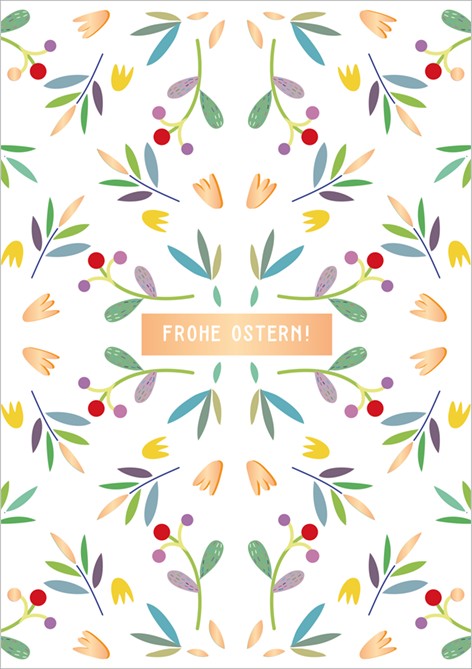 Classic Line Doppelkarte Ostern Frohe Ostern