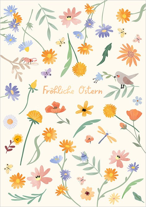 Classic Line Doppelkarte Ostern Fröhliche Ostern