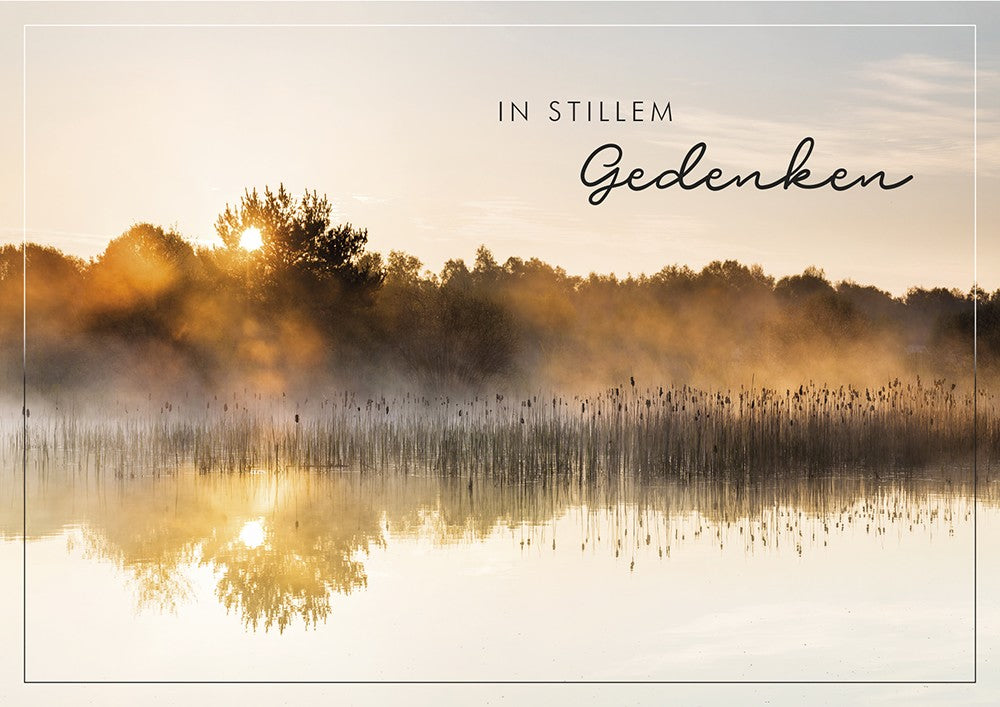 Classic Line Doppelkarte stilles Gedenken Anteilnahme