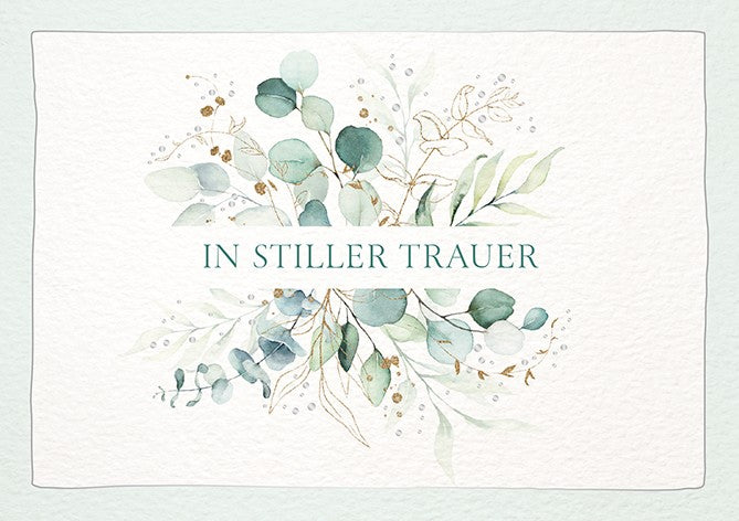 Classic Line Doppelkarte stille Trauer Anteilnahme