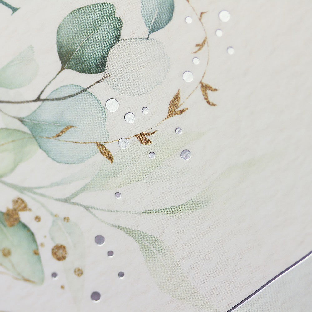 Doppelkarte Trauer Classic Line Querformat