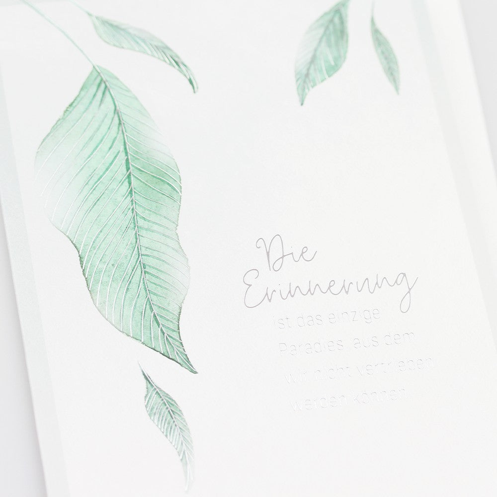 Doppelkarte Erinnerung Paradies Classic Line Hochformat