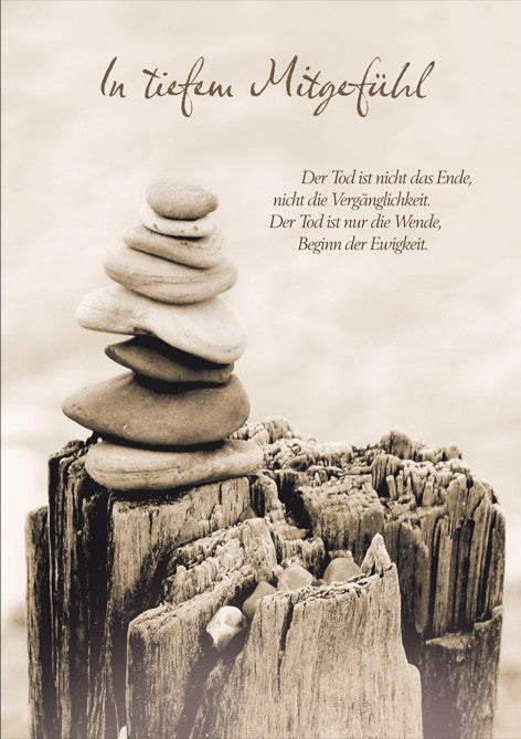 Classic Line Doppelkarte tiefes Mitgefühl Ewigkeit