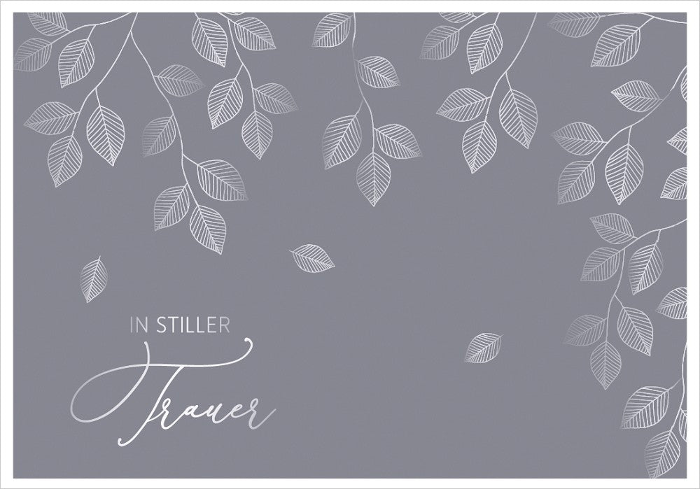 Classic Line Doppelkarte stille Trauer Anteilnahme