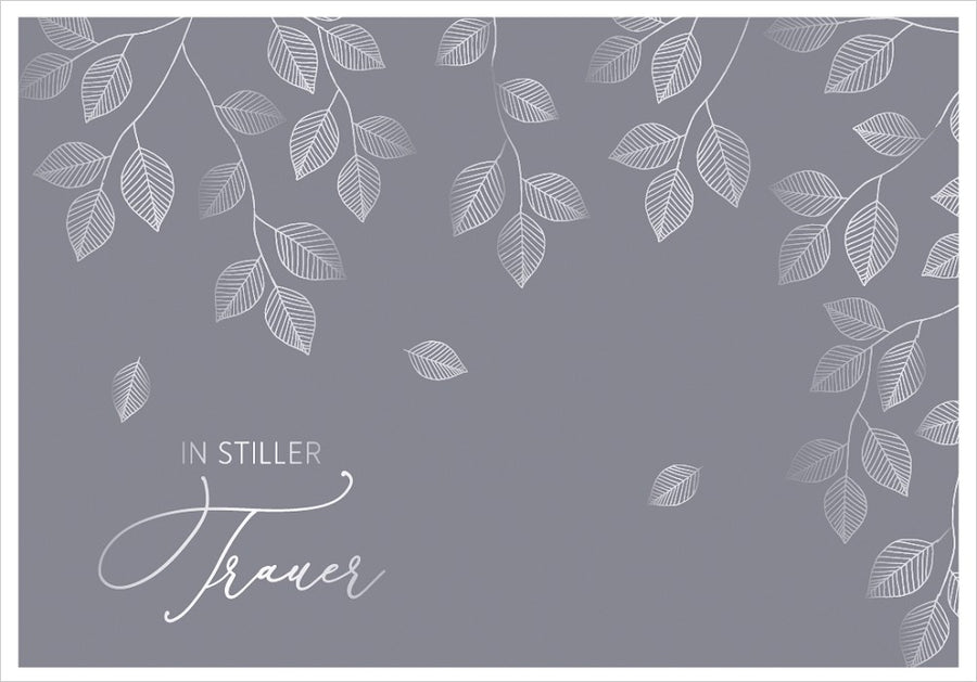 Classic Line Doppelkarte stille Trauer Anteilnahme