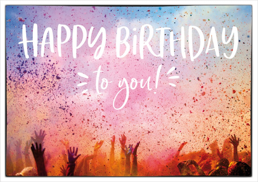 Classic Line Doppelkarte Happy Birthday Karte