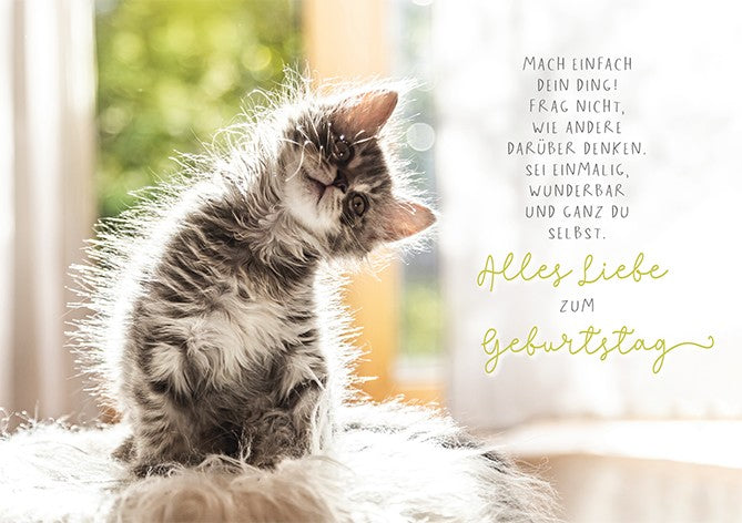 Classic Line Doppelkarte Geburtstag einmalig selbst