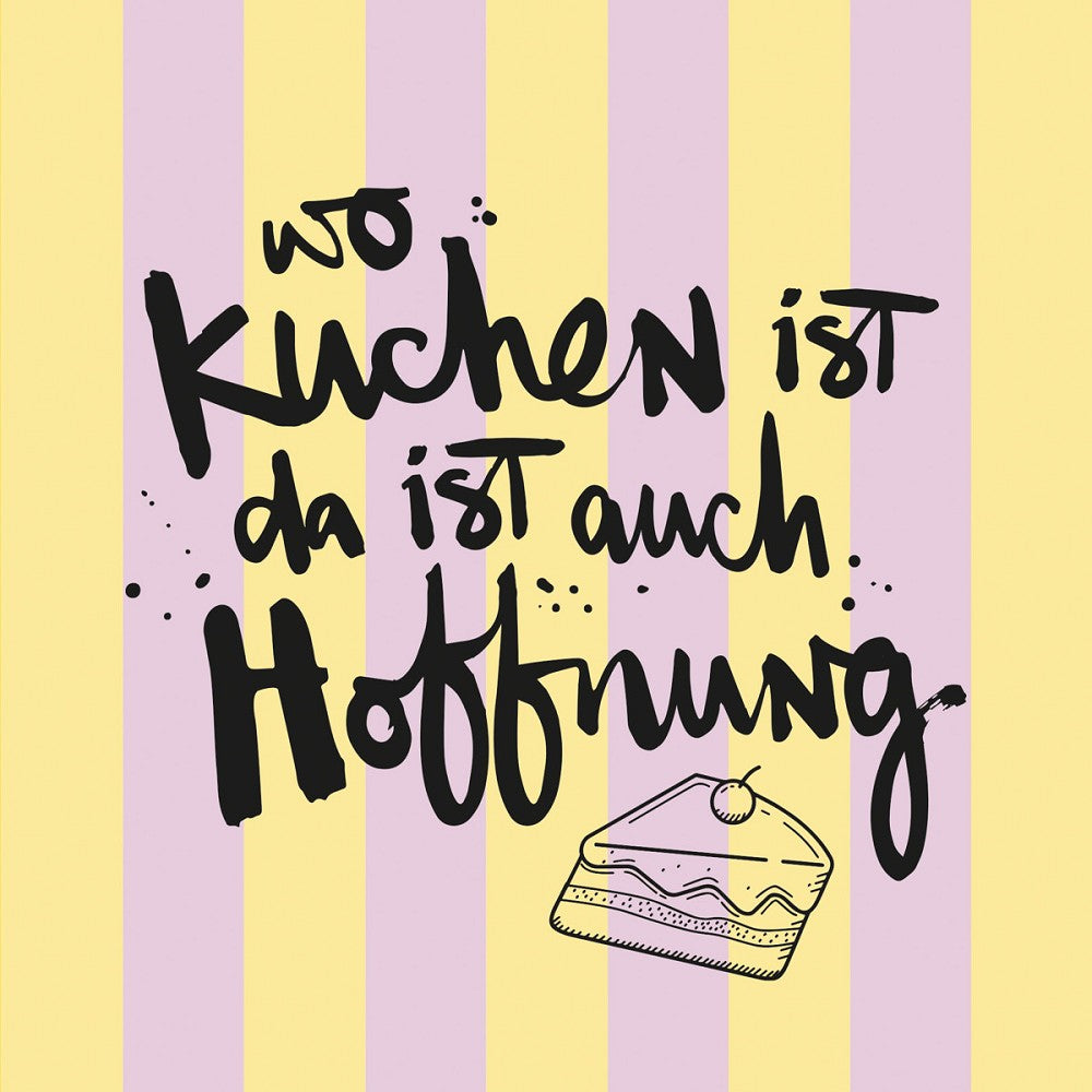 ppd Servietten Kuchen Hoffnung 33x33 cm Lunchformat