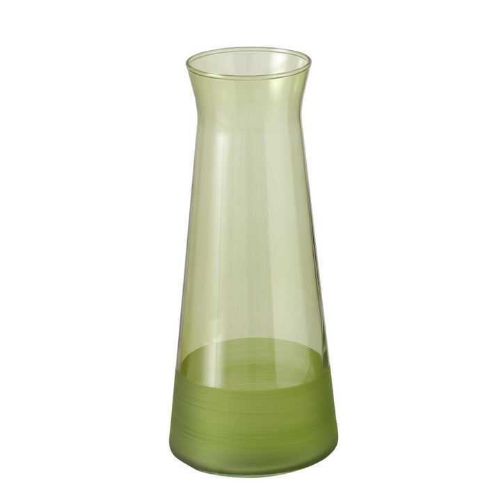 Karaffe Moluna grün handgemalt aus lackiertem Glas 1145 ml Glanz Matt