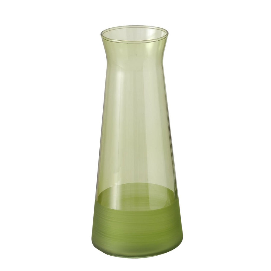 Karaffe Moluna grün handgemalt aus lackiertem Glas 1145 ml Glanz Matt