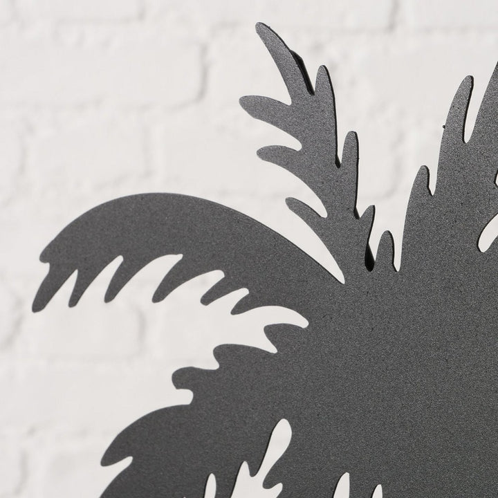 Metall Deko Palme Moloka 45,5 cm Indoor Aufsteller nur Dekozwecke Montage erforderlich