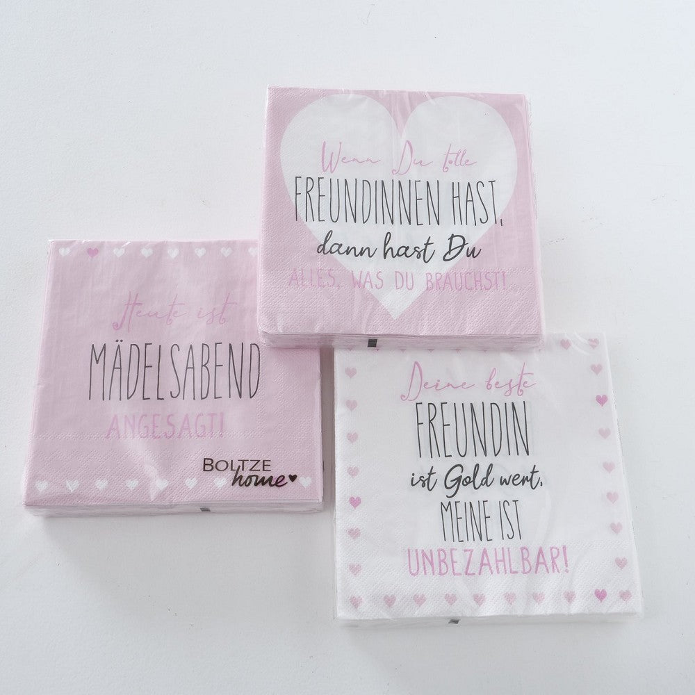 Papierservietten Friends 33x33 cm FSC MIX lebensmittelgeeignet pro Bestellung 1 Packung