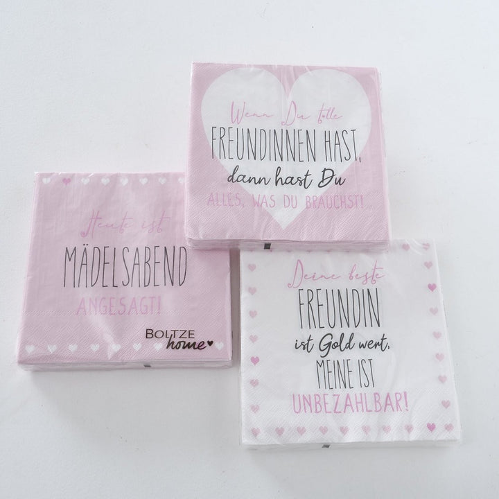 Papierservietten Friends 33x33 cm FSC MIX lebensmittelgeeignet pro Bestellung 1 Packung