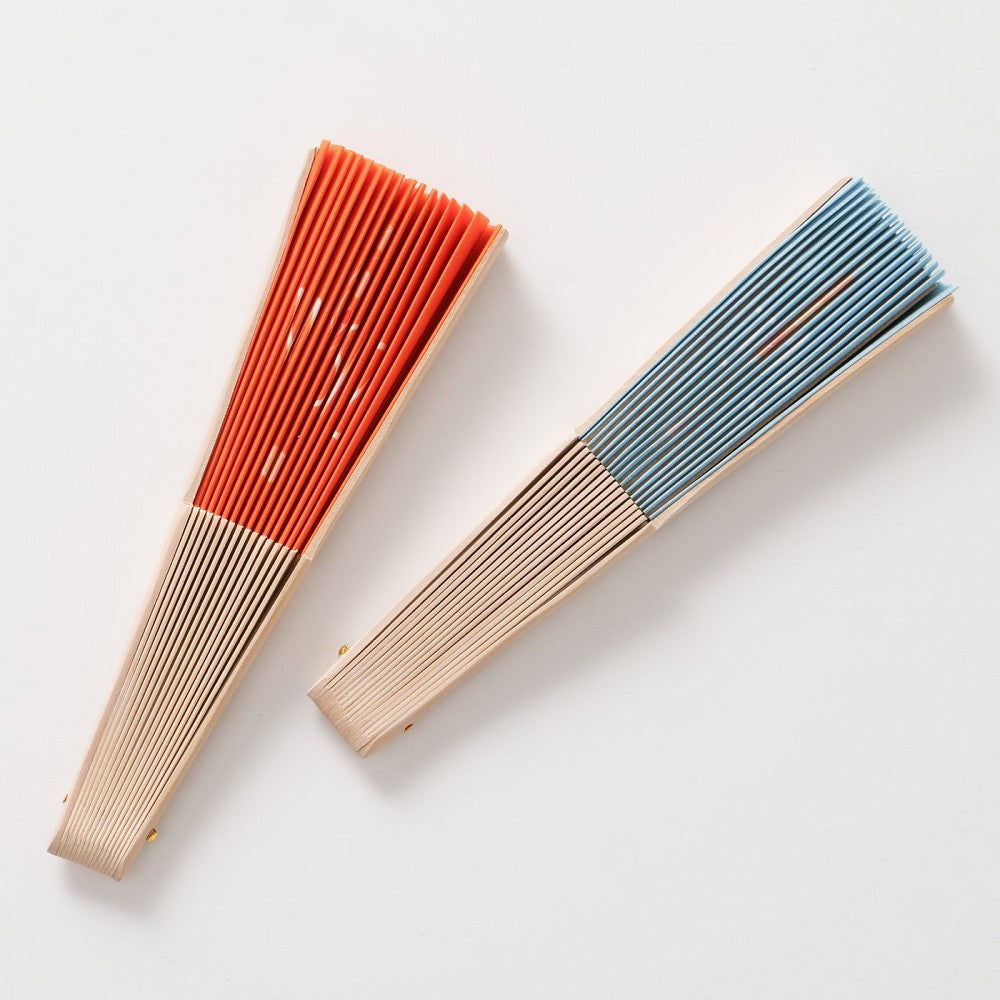 Sommer Fächer Summer Spritz aus Kiefernholz und Polyester 23 cm bedruckt leicht