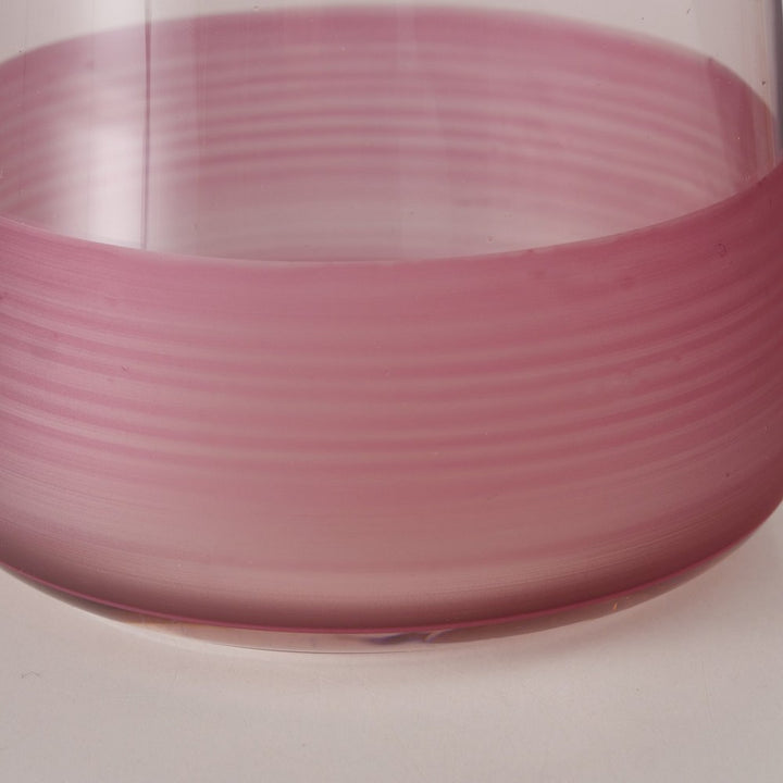 Hellrosa Trinkglas Moluna 10 cm Ø 9 cm lebensmittelgeeignet nicht spülmaschinengeeignet