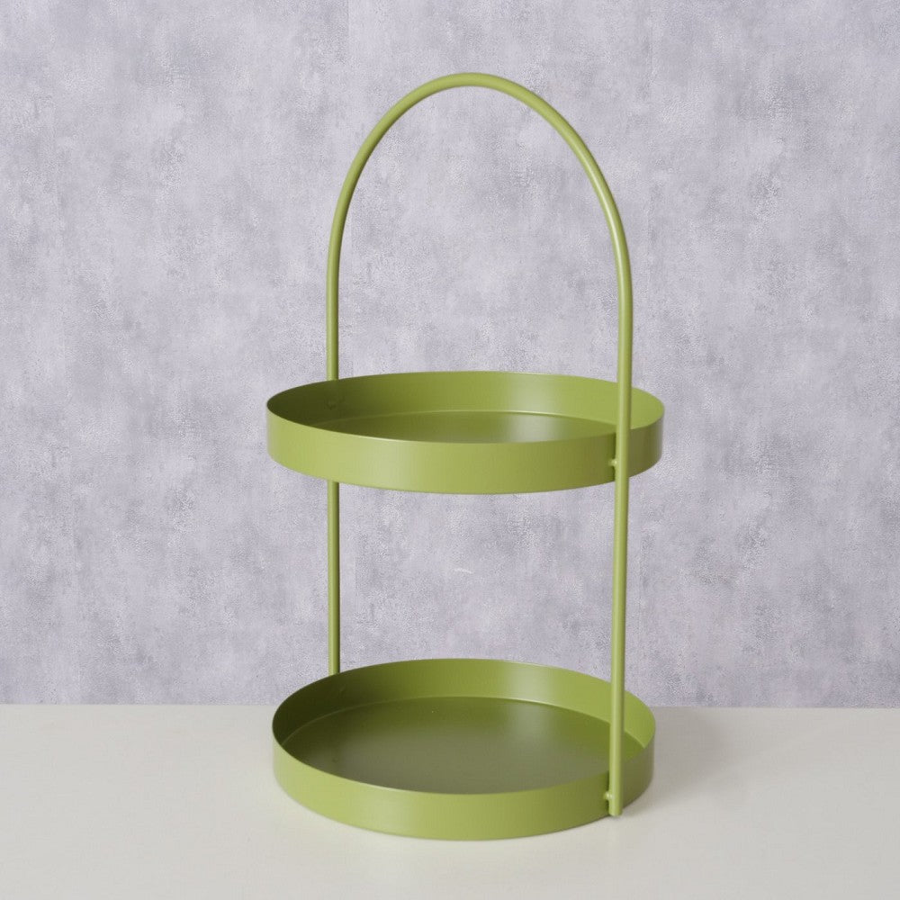 Metall Etagere Joko grün für Kuchen Obst Snacks Indoor keine Montage erforderlich