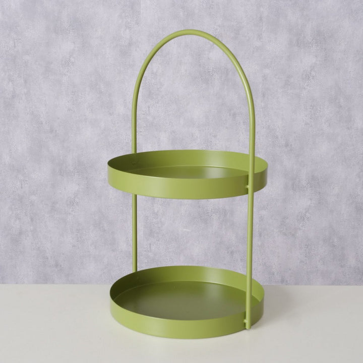 Metall Etagere Joko grün für Kuchen Obst Snacks Indoor keine Montage erforderlich