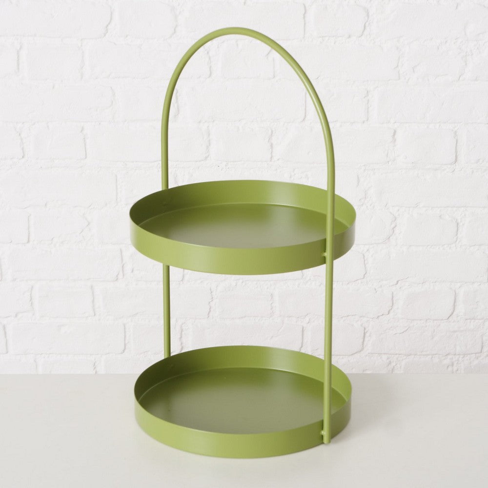 Metall Etagere Joko grün für Kuchen Obst Snacks Indoor keine Montage erforderlich