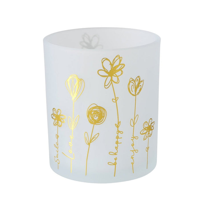 Rundes Windlicht Davina 8,5 cm Ø 7 cm freistehend Indoor Kerze nicht enthalten pro Bestellung 1 Stüc