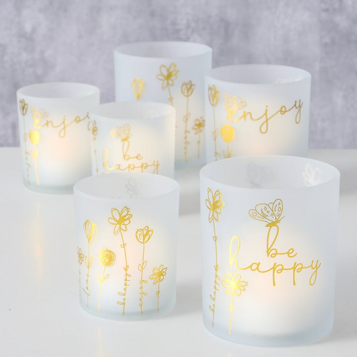 Rundes Windlicht Davina 10,5 cm Ø 9 cm freistehend Indoor Kerze nicht enthalten pro Bestellung 1 Stü