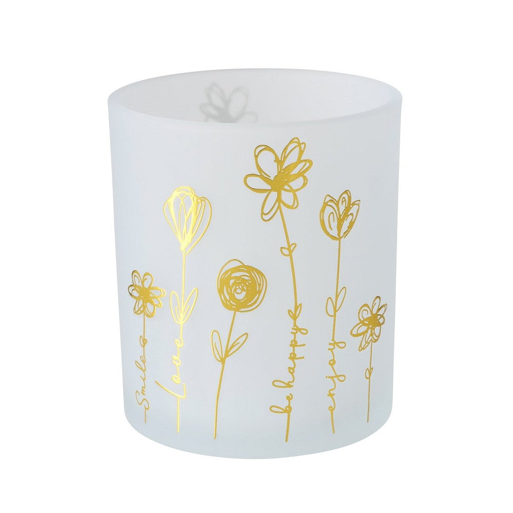 Rundes Windlicht Davina 10,5 cm Ø 9 cm freistehend Indoor Kerze nicht enthalten pro Bestellung 1 Stü