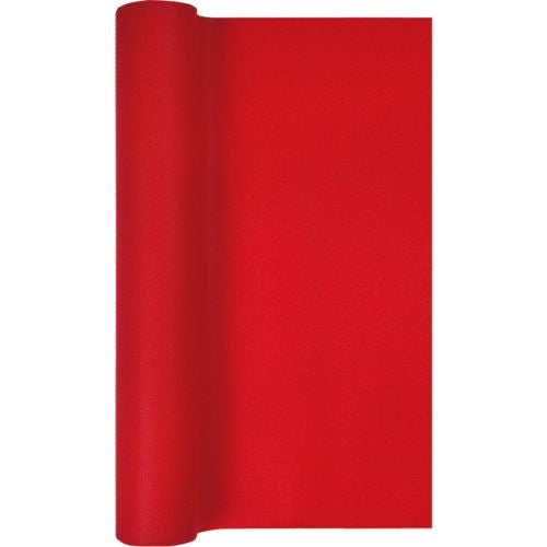 Tischläufer Uni rot 490x40 cm aus Airlaid Home Fashion einfarbig intensives Rot