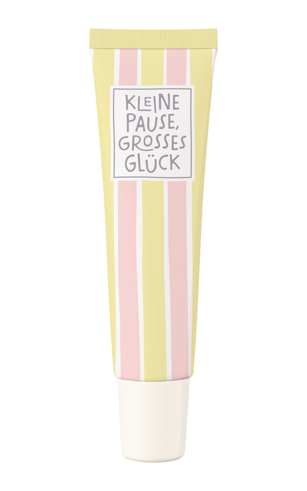 Grafik Werkstatt Wohlfühl Handcreme Kleine Pause grosses Glück kleine Aufmerksamkeit
