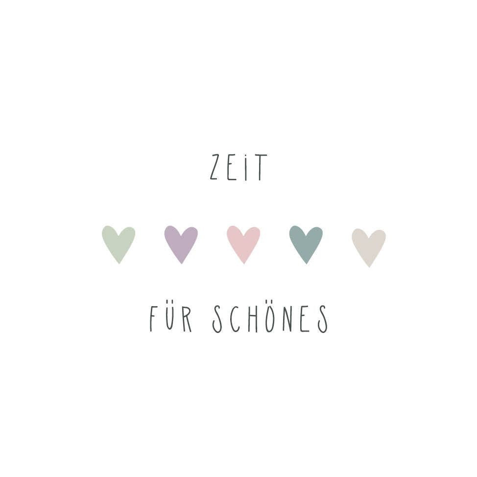 Servietten Zeit für Schönes ppd Herzmotiv Pastell 3 lagig Tissue lebensmittelecht FSC